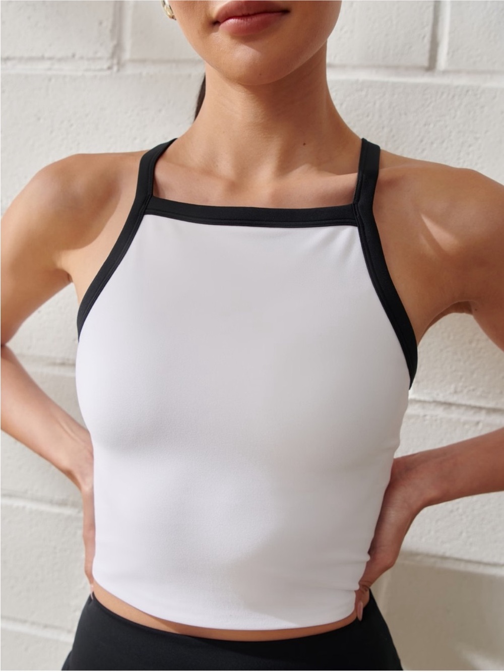 Abercrombie High Neck Apron Tank YPB sculptLUX XS
